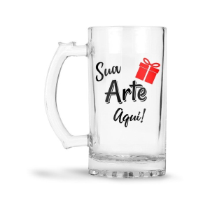 Caneca Chopp Vidro Transparente VIDRO     