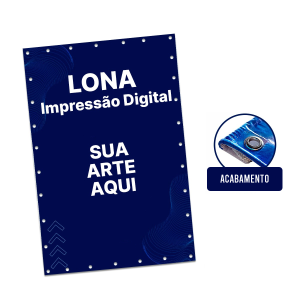 Lona com Ilhós LONA  4X0  ilhós 